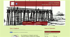 Desktop Screenshot of pier41seafood.com